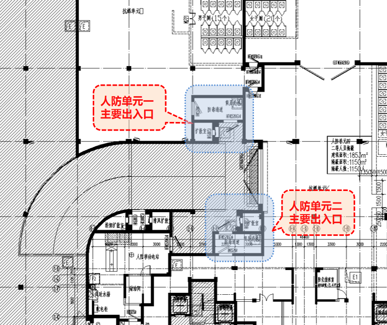 规范解读:对于多层的乙类防空地下室和多层的核5级,核6级,核